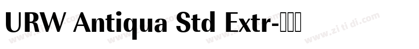 URW Antiqua Std Extr字体转换
